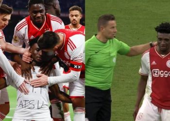 Referee Refuses To Book Kudus After The Player Celebrates His Goal Shirt-Off In Tribute Of The Late Atsu [Class Act]