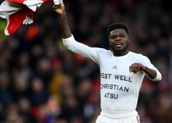 Partey Pays Tribute To Atsu With His Arsenal Comeback Goal Against Bournemouth