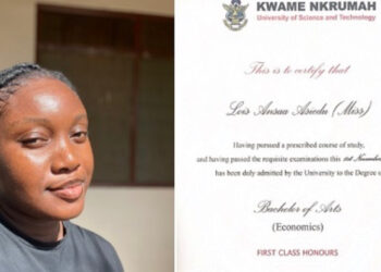 Ghanaian Graduate Appeals for Employment Following Academic Success; Bagged First Class