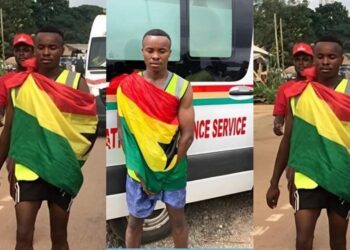 GWR: Seidu Rafiwu Completes 4-Day Walk-a-thon from Techiman to Accra [Watch Video]