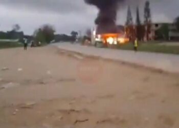 Several Cars and Tricycles Destroyed in Explosion at Fuel Station in Bogoso [Watch Video]