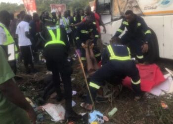 Three Dead, 23 Injured in Bus Accident Near Aggrey Memorial School in Cape Coast