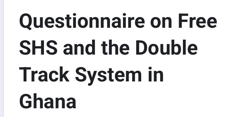 National Education Forum Seeks Public Input on Free SHS and Double Track System