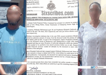 POLICE ARREST TWO IN CONNECTION WITH MURDER OF FORMER DAMPONG SHS HEADMASTER