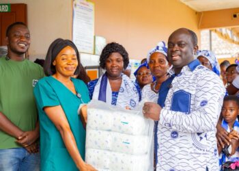 PIWC Nkawkaw Women’s Ministry Donates to Holy Family Hospital During the National Week Celebration