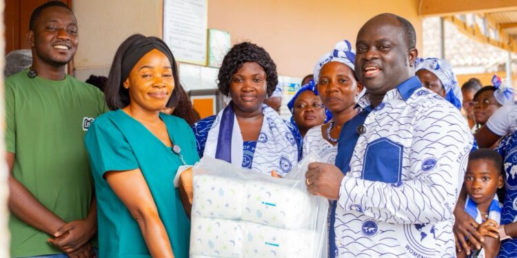 PIWC Nkawkaw Women’s Ministry Donates to Holy Family Hospital During the National Week Celebration